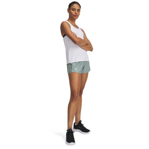 Damskie spodenki treningowe Under Armour Tech Play Up Shorts - zielone Under Armour XS promocyjna cena Sportstylestory.com