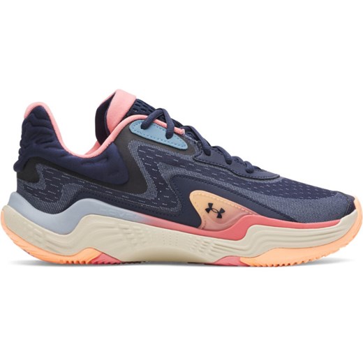 Buty do koszykówki uniseks Under Armour UA Spawn 7 - granatowe ze sklepu Sportstylestory.com w kategorii Buty sportowe męskie - zdjęcie 184721938
