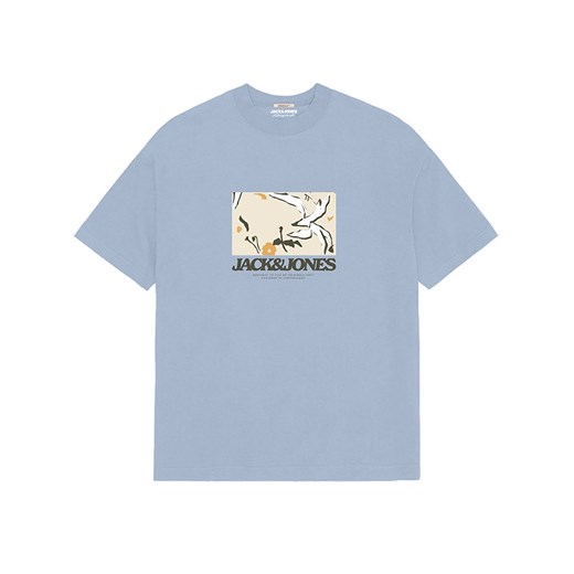 JACK &amp; JONES Junior Koszulka w kolorze błękitnym ze sklepu Limango Polska w kategorii Bluzki dziewczęce - zdjęcie 184722185