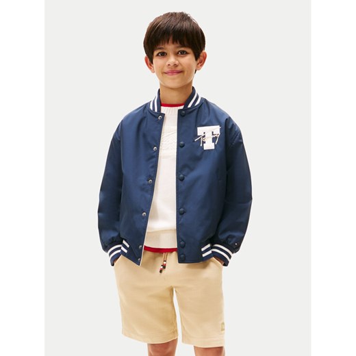Tommy Hilfiger Kurtka bomber KB0KB09740 Granatowy Relaxed Fit ze sklepu MODIVO w kategorii Kurtki chłopięce - zdjęcie 184722365