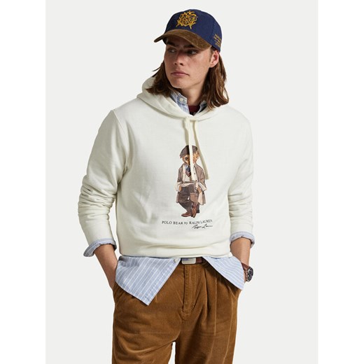 Polo Ralph Lauren Bluza 710980306001 Écru Regular Fit ze sklepu MODIVO w kategorii Bluzy męskie - zdjęcie 184722398