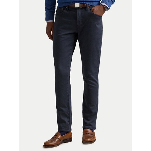 Polo Ralph Lauren Chinosy 710812262005 Granatowy Slim Fit ze sklepu MODIVO w kategorii Spodnie męskie - zdjęcie 184722399