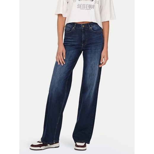 ONLY Jeansy Madison 15318405 Granatowy Wide Leg ze sklepu MODIVO w kategorii Jeansy damskie - zdjęcie 184722406