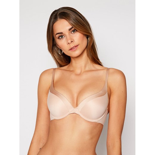 Triumph Biustonosz push-up Body Make-Up Soft Touch 10205991 Beżowy Triumph 75F MODIVO