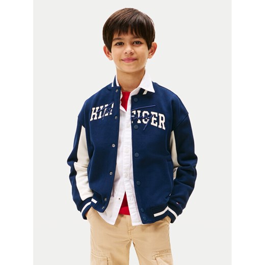 Tommy Hilfiger Bluza KB0KB09745 Granatowy Regular Fit ze sklepu MODIVO w kategorii Bluzy chłopięce - zdjęcie 184722429