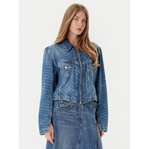 BOSS Kurtka jeansowa 50542426 Niebieski Slim Fit ze sklepu MODIVO w kategorii Kurtki damskie - zdjęcie 184722478