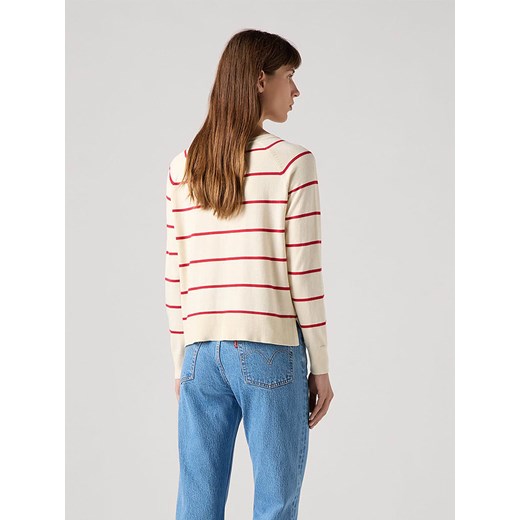 Levi&apos;s Sweter w kolorze kremowo-czerwonym L okazja Limango Polska