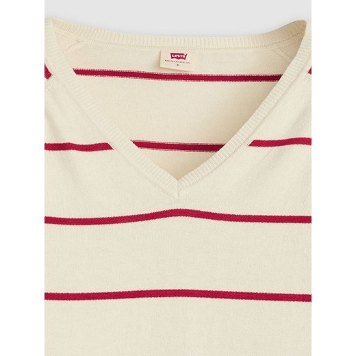 Levi&apos;s Sweter w kolorze kremowo-czerwonym L okazja Limango Polska