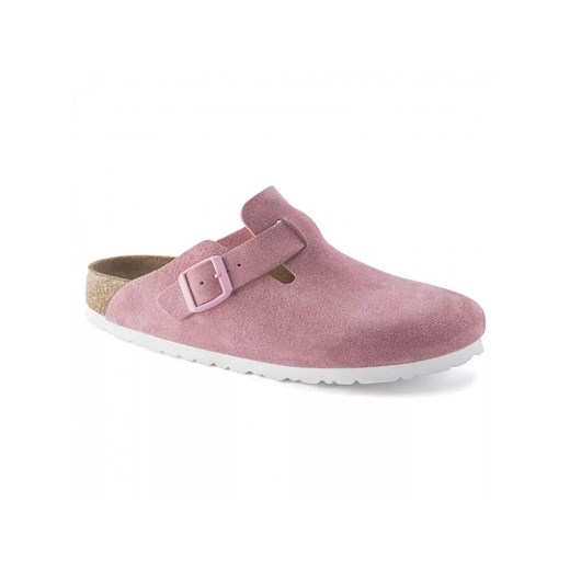 Birkenstock Skórzane chodaki "Boston" w kolorze jasnoróżowym 39 Limango Polska wyprzedaż
