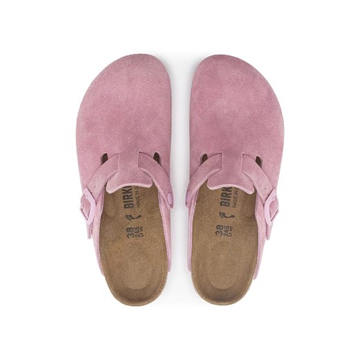 Birkenstock Skórzane chodaki "Boston" w kolorze jasnoróżowym 41 Limango Polska promocja