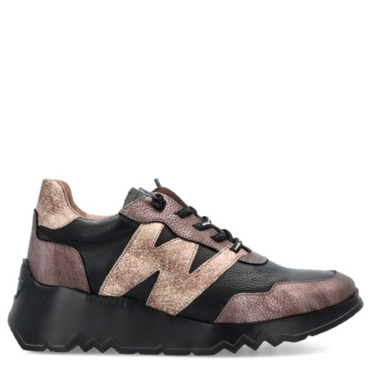Hiszpańskie sneakersy premium - WONDERS E-6760 CZARNE ze sklepu Tymoteo.pl - sklep obuwniczy w kategorii Buty sportowe damskie - zdjęcie 184723756