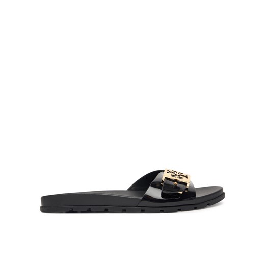 Tory Burch Klapki Buckle Slide 157872 Czarny ze sklepu MODIVO w kategorii Klapki damskie - zdjęcie 184725607