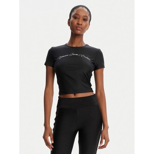 Versace Jeans Couture T-Shirt 79HAH6A2 N0008 Czarny Slim Fit ze sklepu MODIVO w kategorii Bluzki damskie - zdjęcie 184725705