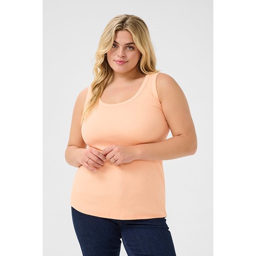 Kaffe Top w kolorze brzoskwiniowym Kaffe XL okazyjna cena Limango Polska