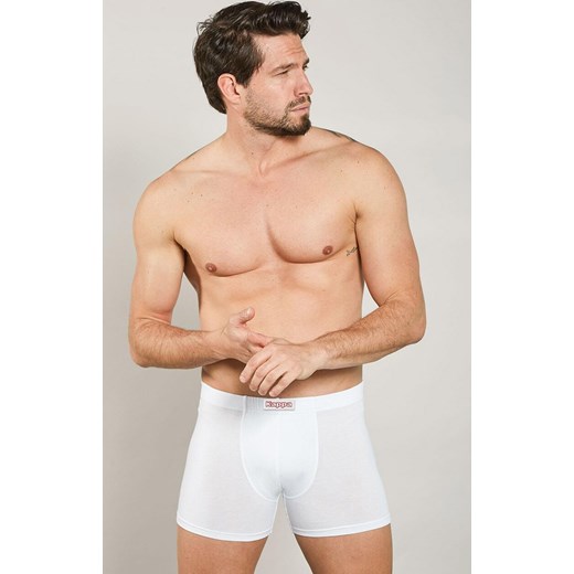 Bokserki męskie bawełniane białe plus size Kappa K1201, Kolor biały, Rozmiar 3XL, Kappa ze sklepu Intymna w kategorii Majtki męskie - zdjęcie 184726695