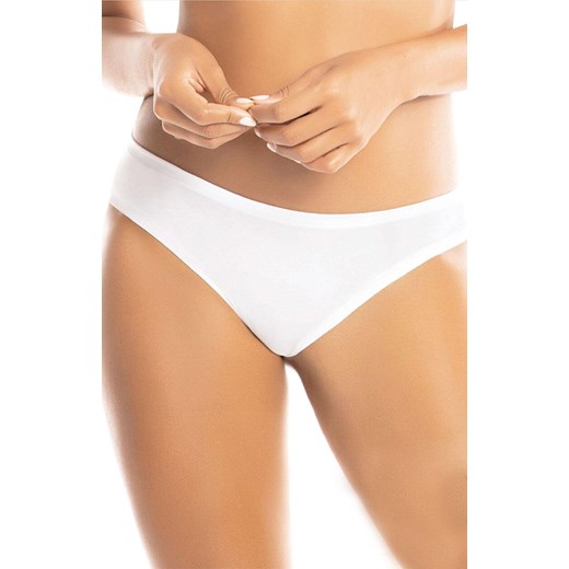 Figi damskie brazyliany białe Natural Cotton 1447, Kolor biały, Rozmiar XS, Sielei ze sklepu Intymna w kategorii Majtki damskie - zdjęcie 184726818