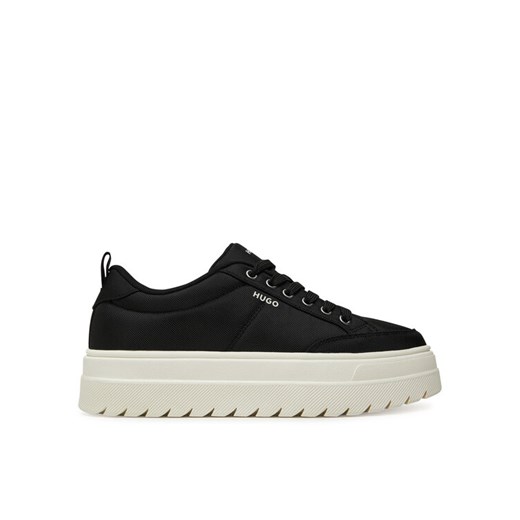 Sneakersy HUGO Lyssa 50548178 Czarny ze sklepu eobuwie.pl w kategorii Buty sportowe damskie - zdjęcie 184727236