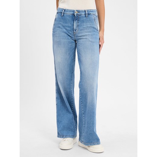 Cambio Dżinsy - Alek Kobiety Bawełna light stone jednolity ze sklepu vangraaf w kategorii Jeansy damskie - zdjęcie 184727925