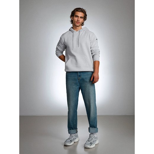 Sinsay - Bluza hoodie basic - szary Sinsay S Sinsay