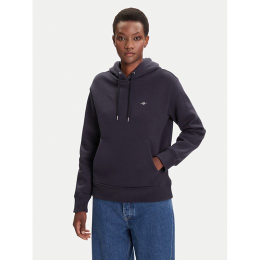 Gant Bluza Shield 4201413 Granatowy Relaxed Fit ze sklepu MODIVO w kategorii Bluzy damskie - zdjęcie 184730255