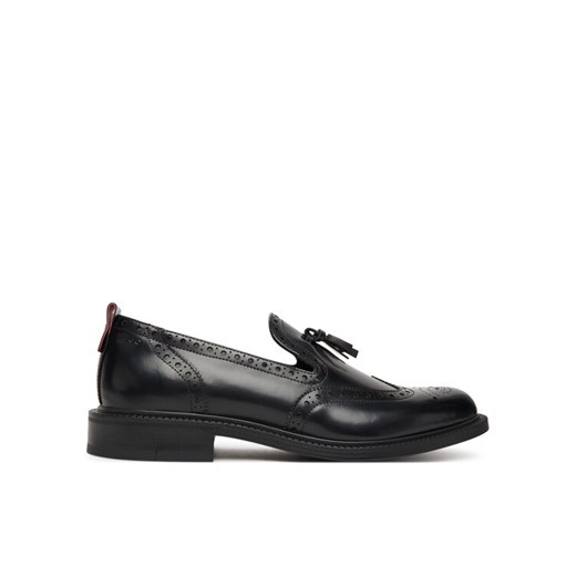 HUGO Półbuty Lysander 50548636 Czarny ze sklepu MODIVO w kategorii Buty eleganckie męskie - zdjęcie 184730288