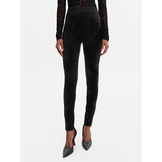 Versace Jeans Couture Legginsy 79HAC101 J0241 Czarny Slim Fit ze sklepu MODIVO w kategorii Spodnie damskie - zdjęcie 184730307