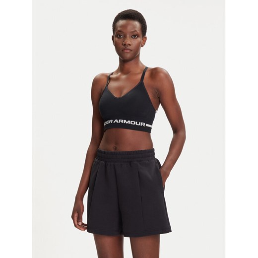 Under Armour Biustonosz sportowy Ua Seamless Low Long Bra 1357719-001 Czarny Compression Fit ze sklepu MODIVO w kategorii Biustonosze - zdjęcie 184734436