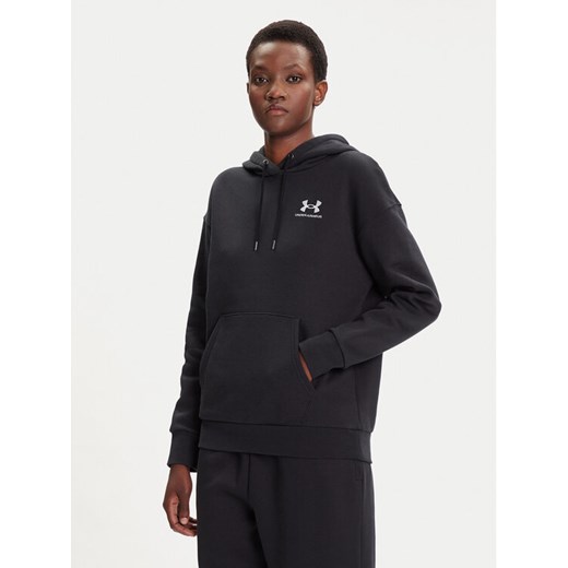 Under Armour Bluza Essential 1373033 Czarny Relaxed Fit ze sklepu MODIVO w kategorii Bluzy damskie - zdjęcie 184734457