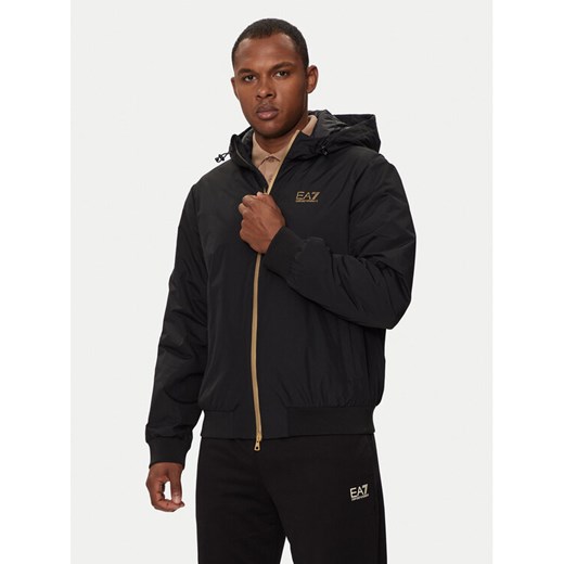 EA7 Emporio Armani Kurtka przejściowa 8NPB21 PNFZZ 0208 Czarny Regular Fit ze sklepu MODIVO w kategorii Kurtki męskie - zdjęcie 184734458