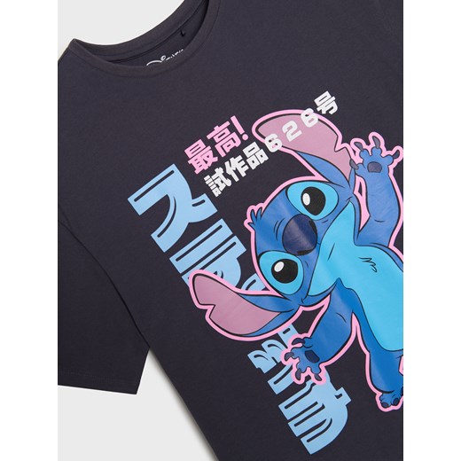 Sinsay - Koszulka Stitch - szary Sinsay 152 (11-12 l) Sinsay