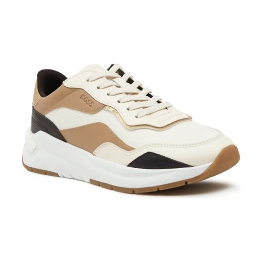 BOSS BLACK Sneakersy SKYLAR_RUNN_FLTX | z dodatkiem skóry ze sklepu Gomez Fashion Store w kategorii Buty sportowe damskie - zdjęcie 184736497