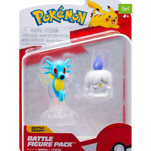 Pokémon 2-częściowy zestaw figurek &quot;Pokemon Litwick &amp; Horsea&quot; do zabawy - 4+ ze sklepu Limango Polska w kategorii Zabawki - zdjęcie 184738465
