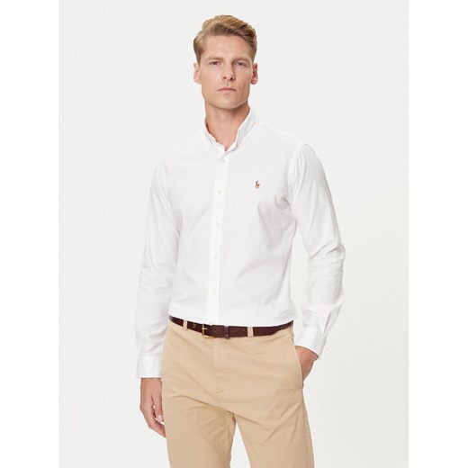 Polo Ralph Lauren Koszula 710P06688002 Biały Custom Fit ze sklepu MODIVO w kategorii Koszule męskie - zdjęcie 184738836