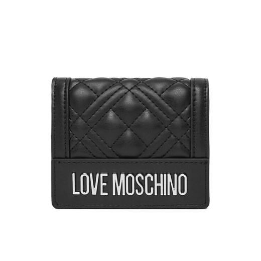 LOVE MOSCHINO Mały Portfel Damski JC5601PP1NLA000B Czarny ze sklepu MODIVO w kategorii Portfele damskie - zdjęcie 184738878