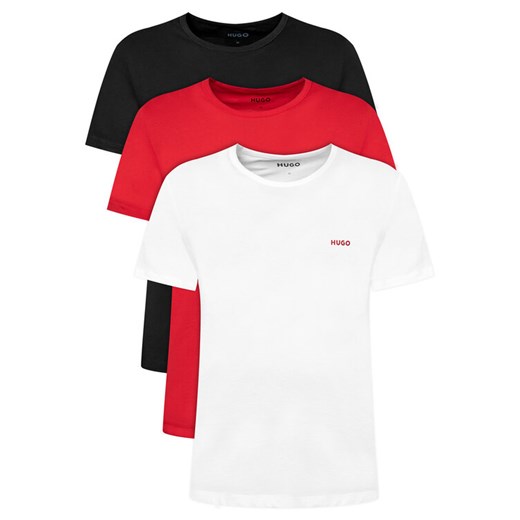 HUGO Komplet 3 t-shirtów 50532811 Kolorowy Regular Fit ze sklepu MODIVO w kategorii T-shirty męskie - zdjęcie 184738879