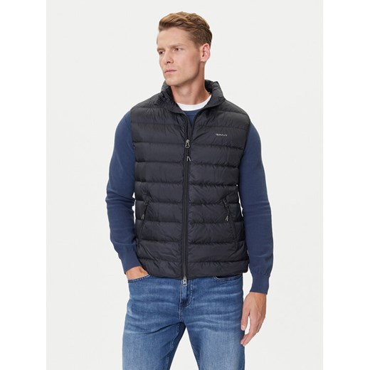 Gant Kamizelka 7006527 Czarny Regular Fit ze sklepu MODIVO w kategorii Kamizelki męskie - zdjęcie 184738905