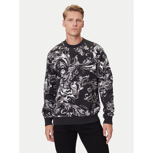 Versace Jeans Couture Bluza 79GAI3R0 FS201 Czarny Regular Fit ze sklepu MODIVO w kategorii Bluzy męskie - zdjęcie 184738908