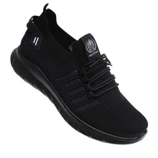 Wkładane czarne męskie buty sportowe Duże rozmiary /G7-1 17958 S374/ ze sklepu Pantofelek24.pl w kategorii Buty sportowe męskie - zdjęcie 184739809