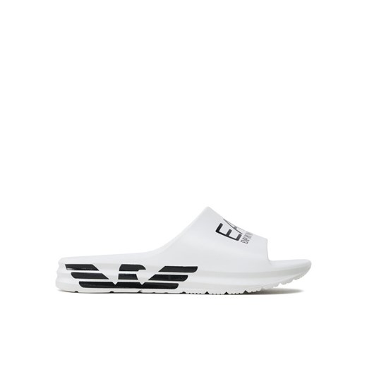 EA7 Emporio Armani Klapki XBP008 Biały ze sklepu MODIVO w kategorii Klapki męskie - zdjęcie 184741316