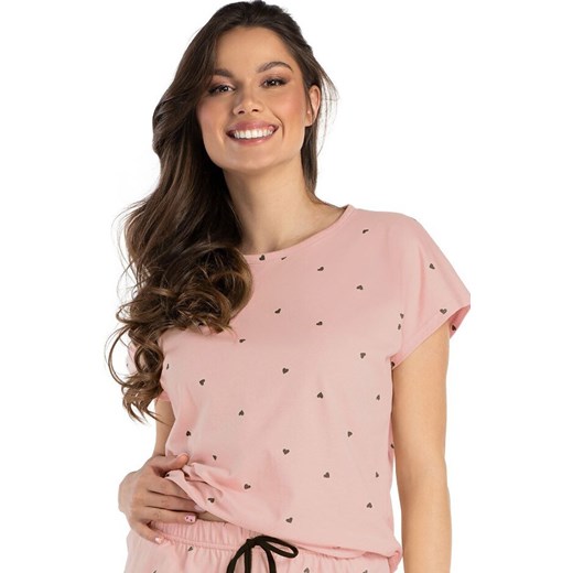 Krótka piżama damska różowa Juliette, Kolor różowy, Rozmiar S, BELLE REVERIE ze sklepu Primodo w kategorii Piżamy damskie - zdjęcie 184741456