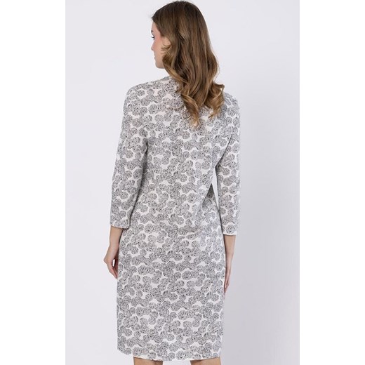 Bawełniana koszula nocna Bea 1610, Kolor piaskowy-wzór, Rozmiar M, Leveza ze sklepu Primodo w kategorii Koszule nocne - zdjęcie 184741507