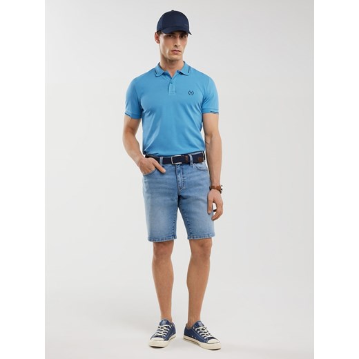 BIG STAR Koszulka polo w kolorze błękitnym ze sklepu Limango Polska w kategorii T-shirty męskie - zdjęcie 184741645