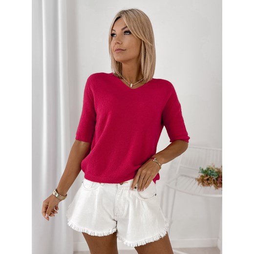 sweter diane malinowy one size ze sklepu UBRA w kategorii Swetry damskie - zdjęcie 184741726