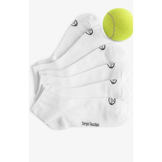 3-pack skarpetki zakostki sportowe bawełniane białe 1008 Sergio Tacchini, Kolor biały, Rozmiar 35-38, Sergio Tacchini ze sklepu Intymna w kategorii Skarpetki damskie - zdjęcie 184742166