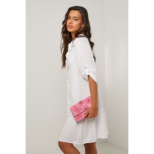 Le Monde du Lin Lniana sukienka w kolorze białym Le Monde Du Lin 38/40 Limango Polska okazyjna cena