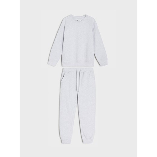 Sinsay - Komplet dresowy basic - szary Sinsay 128 (7-8 l) Sinsay