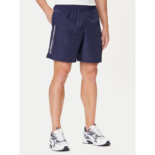 Under Armour Szorty sportowe Ua Woven Wdmk Shorts 1383356-410 Granatowy Loose Under Armour M MODIVO