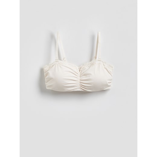 Reserved - Biustonosz bandage - złamana biel Reserved S Reserved