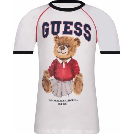 Guess T-shirt | Regular Fit ze sklepu Gomez Fashion Store w kategorii Bluzki dziewczęce - zdjęcie 184745537