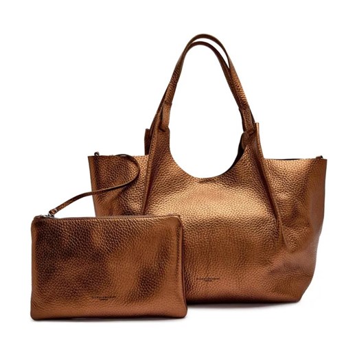 GIANNI CHIARINI Skórzana shopperka + saszetka DUA ze sklepu Gomez Fashion Store w kategorii Torby Shopper bag - zdjęcie 184745577